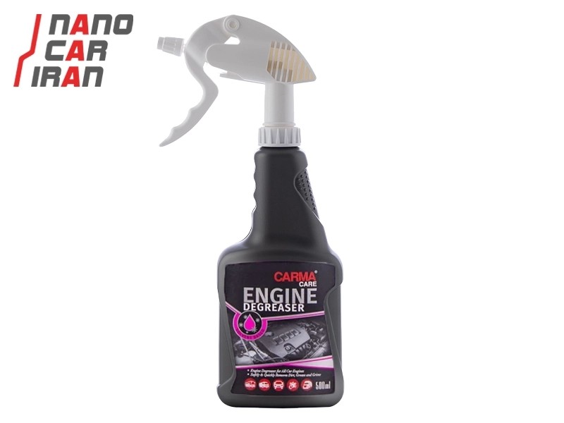 اسپری موتور شوی حلالی ۵۰۰ میلی‌ لیتری کارماکر CarmaCare 500ml Solvent-Based Engine Cleaner Spray